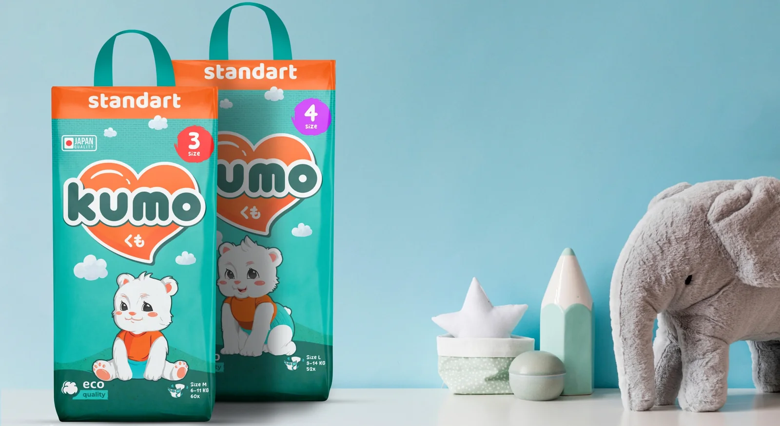 Упаковки Kumo Standart в детской